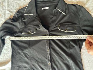 Camisa Bato Peto Negra Talla 44