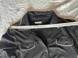 Camisa Bato Peto Negra Talla 44
