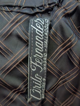 Chaquetón piel zorro y cuero marrón