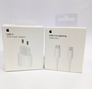 Cargador Apple 20W y Cable USB-C a Lightning
