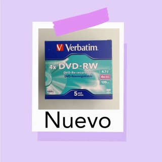 5 Discos DVD-RW Verbatim 4x 4.7GB