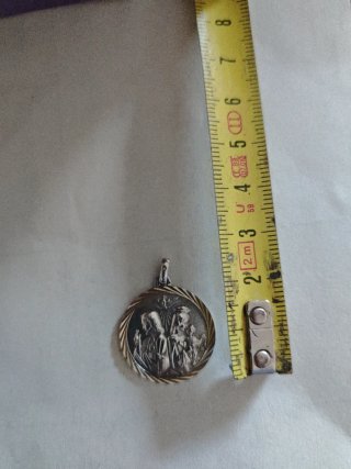 Medalla Religiosa Escapulario Plata