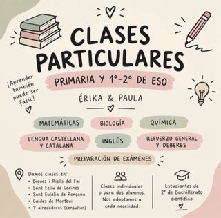 CLASES DE REPASO ~ PRIMARIA 1° 2nº de la ESO