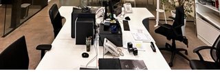 Mesa de Oficina en L Blanca