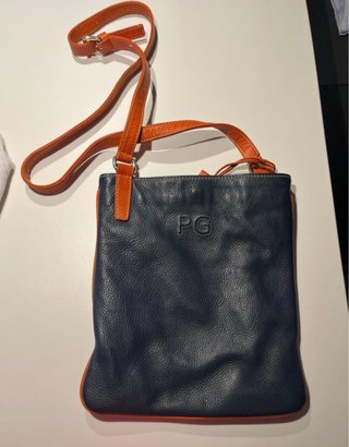 Bolso Purificación García azul y naranja