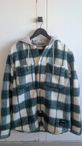 Chaqueta Pull&Bear cuadros con capucha