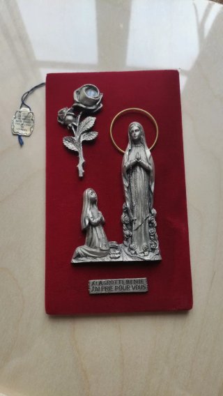 Quadretto devozionale Lourdes