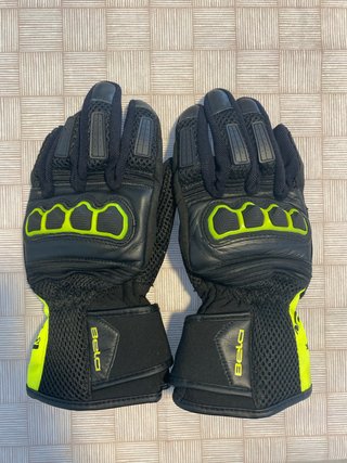 Guantes Moto Bela Negro y Verde