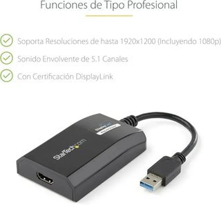 Adaptador USB 3.0 a HDMI Tarjeta Gráfica Externa