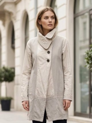 Gabardina Bimba y Lola Beige Talla S