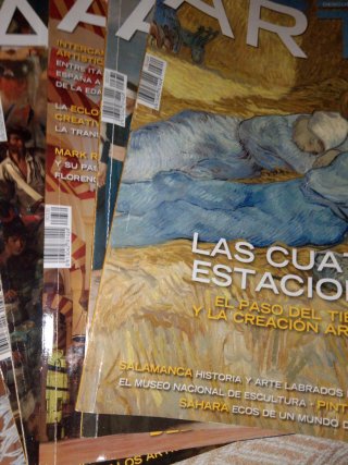 Juego de cinco revistas de Descubrir el Arte