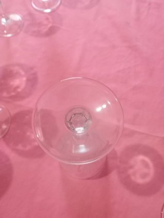Set di 12 bicchieri da vino in cristallo