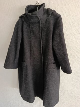 Abrigo lana Massimo Dutti gris