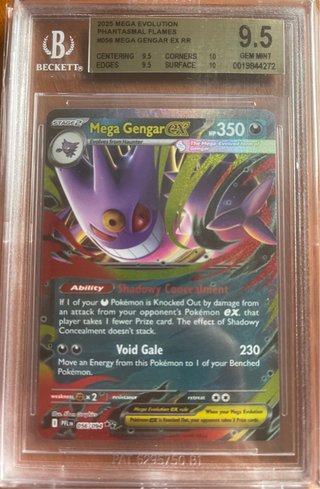 Carta Pokémon Mega Gengar EX RR 9.5 Beckett