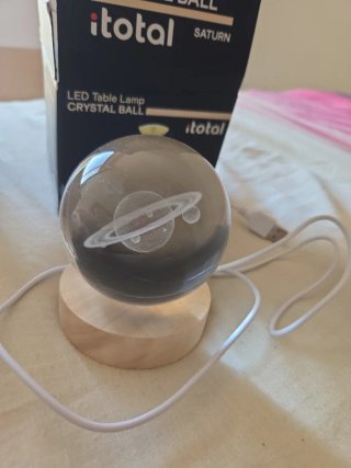 2 Lámparas LED de Bola de Cristal iTotal