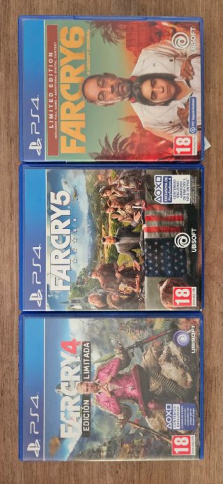 Lote 3 Juegos Far Cry 4, 5 y 6 (PS4)