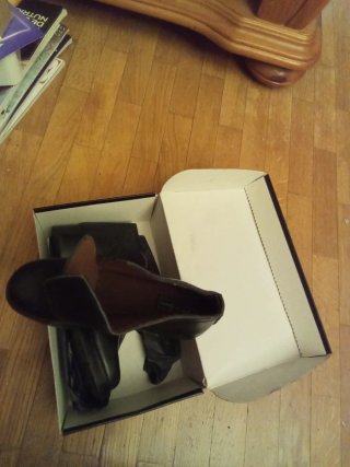 Botines de Piel Negros Talla 39