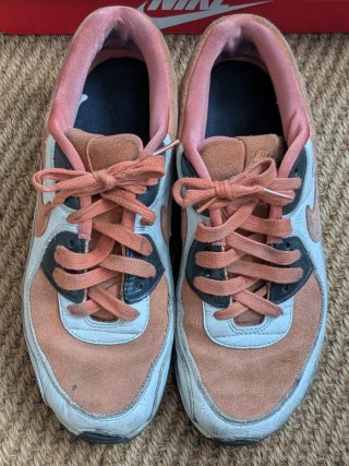 Nike Air Max 90 Naranja Blanco