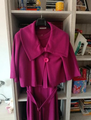 Vestido vintage dos piezas de punto