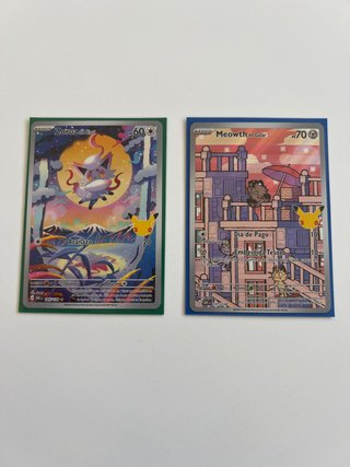 2 Cartas Pokémon 30 Aniversario