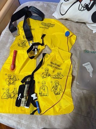 Chaleco Salvavidas de Avión y cinturón