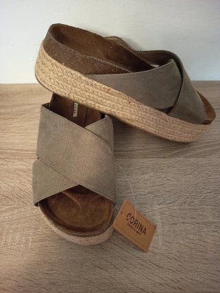 Sandalias Corina cuña esparto
