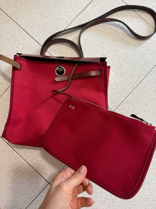 Borsa Hermes St. Pelle/Tessuto Rosso(not original)