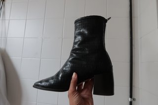 Botines Sessùn Gypqueen Croco Black