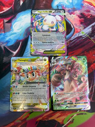 Lote de 3 Cartas Pokémon.