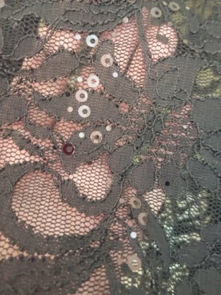 Camisa Negra de Encaje /Mangas espectaculares