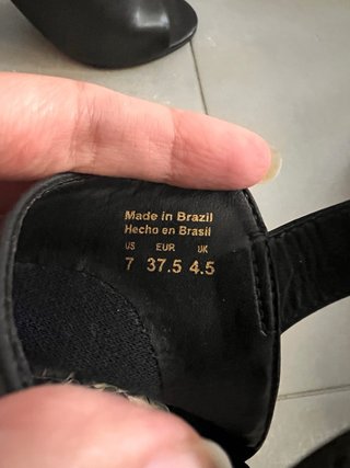Sandalias de Piel Aldo Negras Talla 37,5
