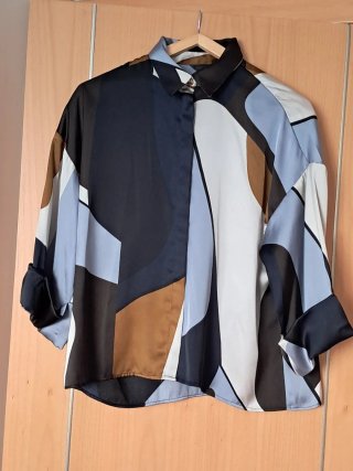 Blusa Zara Estampada Multicolor