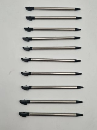 x10 Lapis Stylus 3DS XL Neri Telescopici Metallo