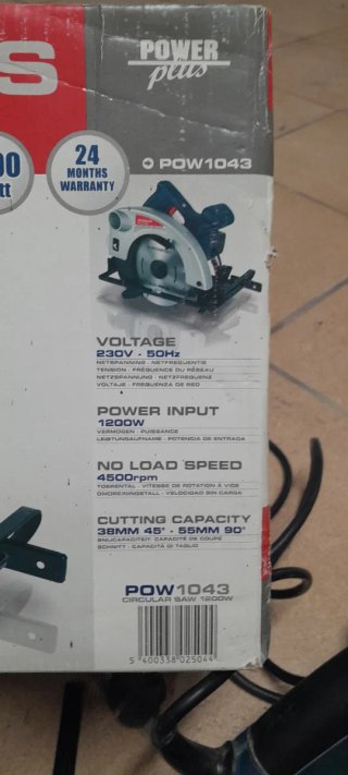 Sierra Circular Powerplus 1200W