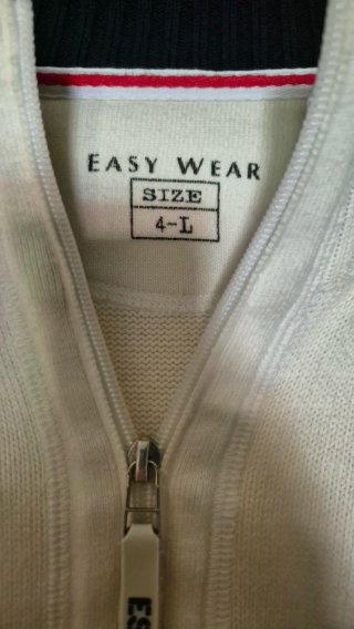 Jersey Easy Wear Blanco Talla L