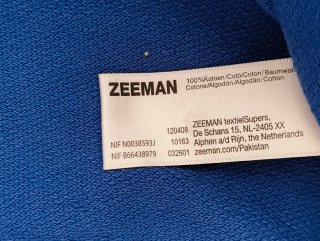 Camiseta Zeeman azul nueva