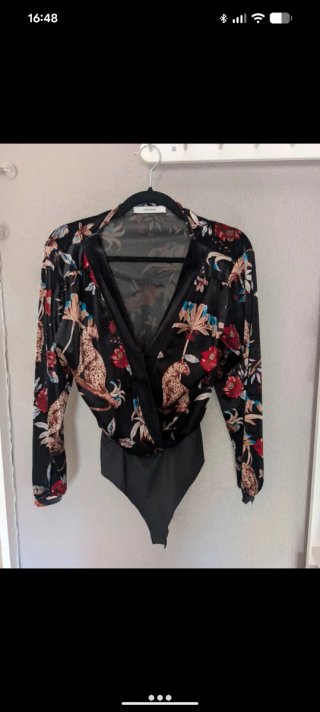 Body terciopelo estampado mujer