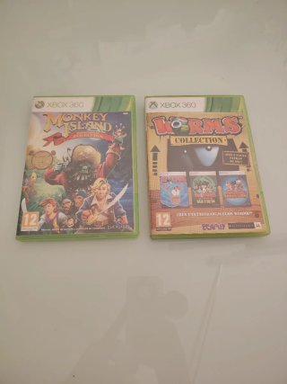 2 Juegos Xbox 360: Monkey Island y Worms