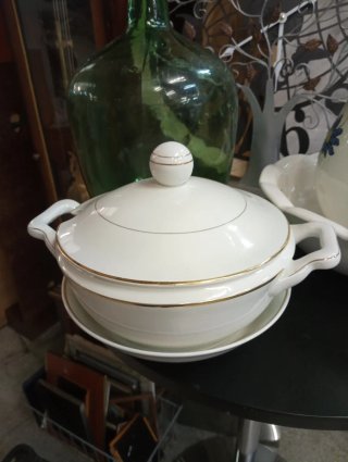 Sopera de Porcelana Blanca