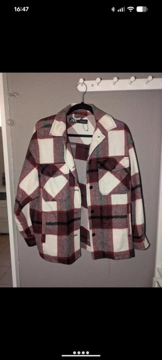 Sobrecamisa cuadros Zara Talla M