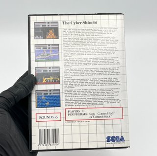 The Cyber Shinobi Sega Master System PAL