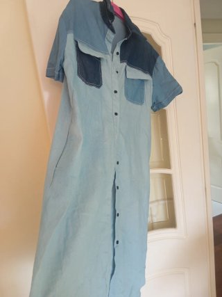 Ocasión Vestido vaquero con cinturón