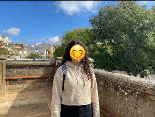 Sudadera beige talla S