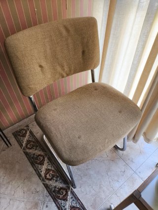 Silla Tubular Estilo Vintage Cantilever