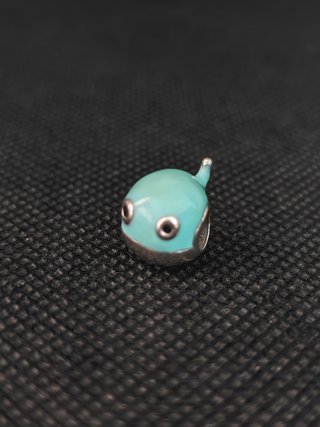 Charm plata 925 Ballena esmalte azul 051-03-00725