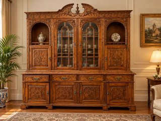 Mueble de Salón Antiguo de Madera
