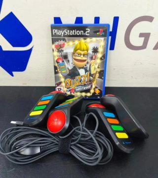 PS2 Buzz Hollywood + Buzzers
