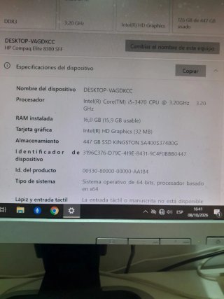 Torre HP Compaq Elite 8300 SFF