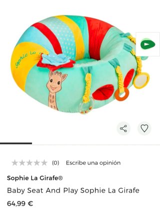 Cojín Baby Seat and Play Sophie la Girafe