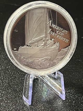 Moneda Plata America's Cup 1987 Perth